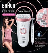 Braun Silk-&#233;pil 9 9/890 SensoSmart Epilator Roze Goud Met 7 Extra’s