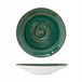 Wilmax Diepe Porseleinen Kom 350ml Groen 25,5cm