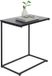 Merkloos Relaxdays Bijzettafel U-vorm - 55 cm breed - onder bank - zwart