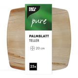 25 PAPSTAR 25 Borden, Palmblad Pure 20 cm x 20 cm Natuur
