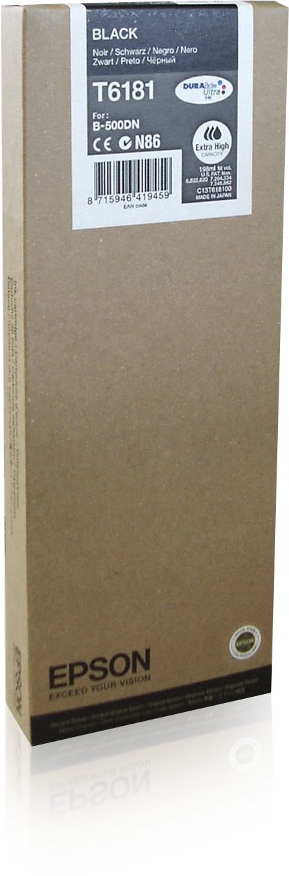 Epson T6181 - Zwarte inkt - 198 ml - Extra hoge capaciteit