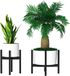 Unyqoos® Metal plant stand Mid Century Black