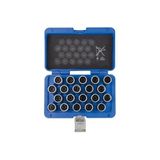 KING TONY set vasos para tornillos antirrobo VW, 20 delig