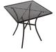 Bolero Vierkante stalen bistro tafel zwart 70cm