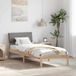 Maison Exclusive - Cadre de lit, marron et taupe, 75 x 190 cm, pin massif