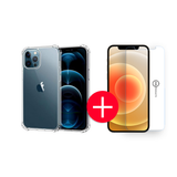 JVS Products 12 Pro Max Anti-Shock Hoesje + GRATIS Screenprotector - Transparant