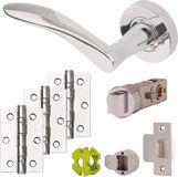 Markenlos Vecta Deurpakje JTB72020 - Magnetisch - Satijn Chroom/Gepolijst Chroom