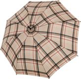 doppler Paraplu Fiber Golf Flex Automatic Check Umbrella Beige
