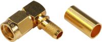 Telegärtner J01150R0021 SMA-Reverse-connector fiche, coudé 50 Ω 1 pièce