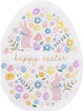 Excellent Houseware Pasen thema servetten - Paaseieren design vorm - 20x stuks - 33 x 33 cm - Paasontbijt
