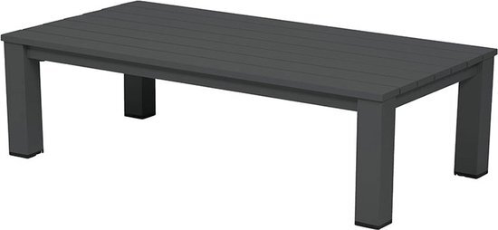 Garden Impressions Coba lounge tuintafel 130x70 - donker grijs