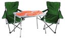 Merkloos 3-Piece Camping Meubilair Set met Opvouwbare Tafel en Stoelen