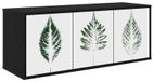 Meuble TV mural HANAU 102 x 33 x 40 cm chêne noir