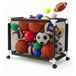 Relaxdays Ballenwagen - met 4 wielen - 85 x 120 x 78 cm - zwart
