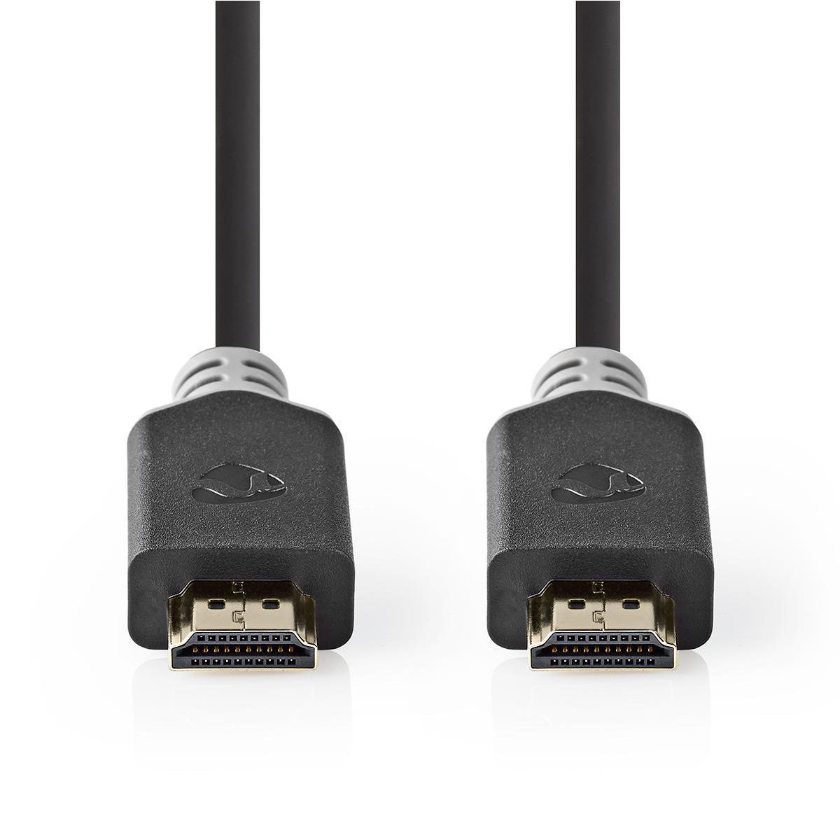 Nedis HDMI Kabel - 1 m - Antraciet - 2.0b