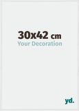 Your Decoration - Cadre photo 30x42 cm - Plastique - Blanc laqué - Annecy