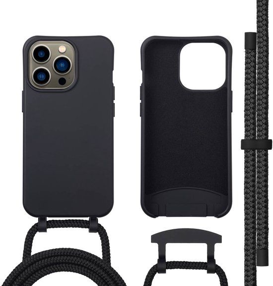 imoshion Color Backcover met afneembaar koord met MagSafe voor de Apple iPhone 13 Pro - Zwart