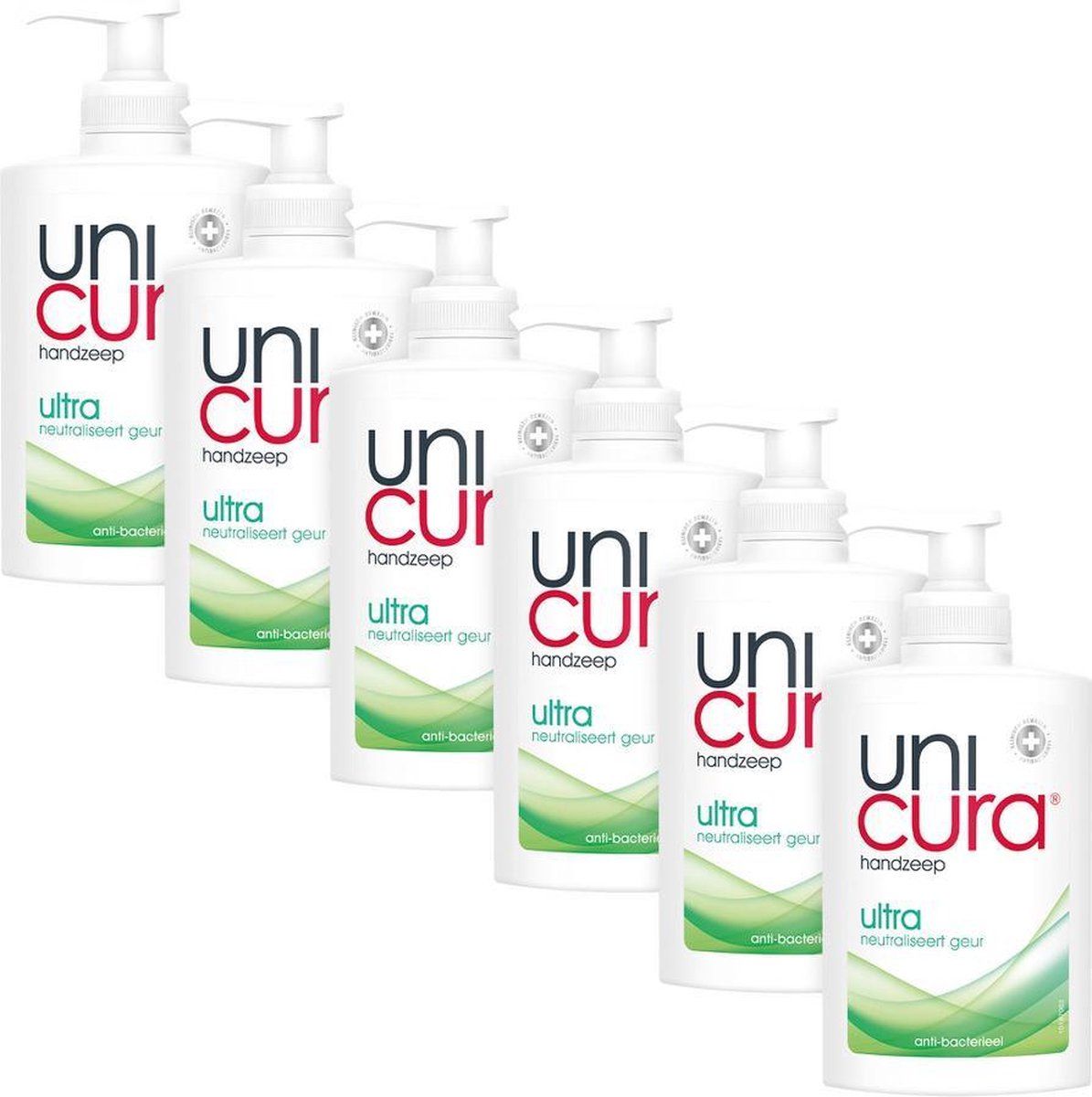 Unicura Ultra vloeibare handzeep 6 x 250ml