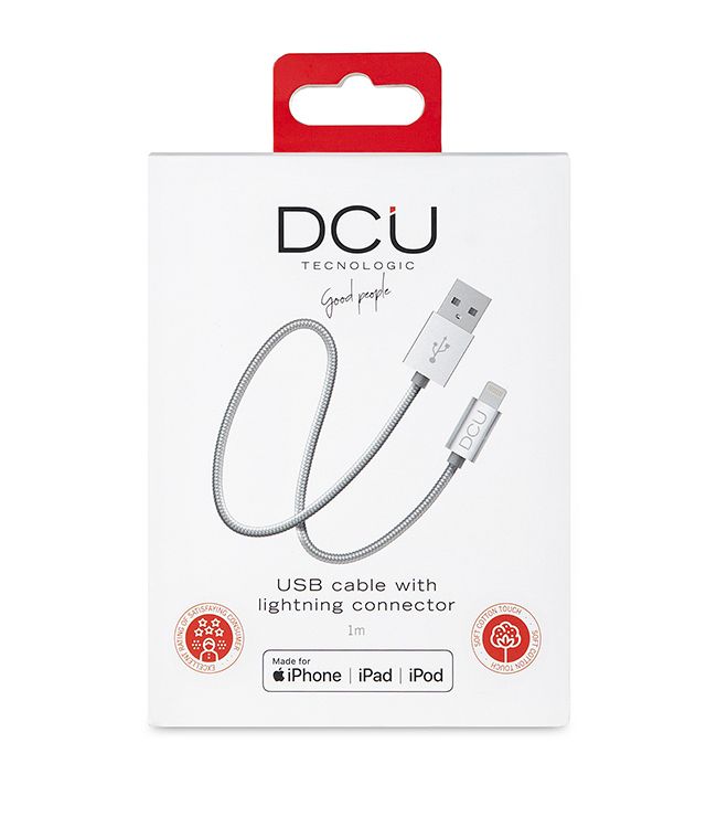 DCU 34101205 Lightning to USB-A Cable - 1m - Silver
