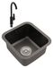 Évier en acier inoxydable 35 x 33 x 20 cm avec robinet pivotant