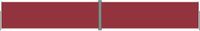 vidaXL Uittrekbaar Windscherm - 180x1200 cm - Rood
