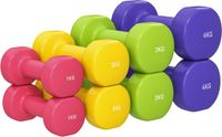 Soozier HOMCOM Rubberen Halter - Staal - 9x9x19cm - Roze, Geel, Groen, Paars