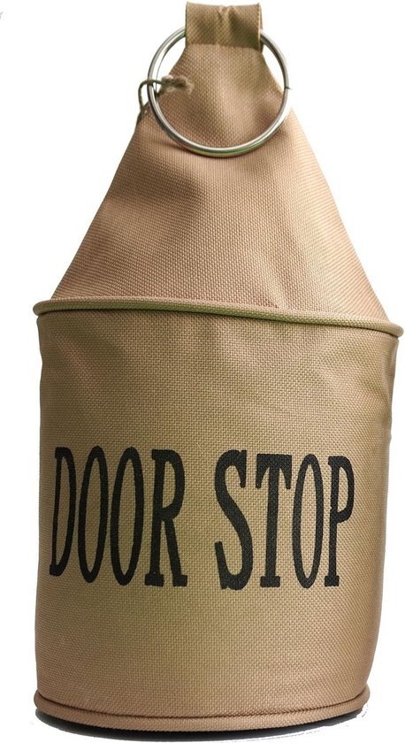 Esschert Design Kunststof deurstopper met ring bruin 2,5 kilo