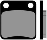 Brenta Moto 4083 Gesinterde Remblokken Transparant Zwart / Zilver