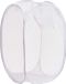 Merkloos Wasmand flexibel/opvouwbaar - wit - nylon - 36 x 36 x 58 cm - 64 liter