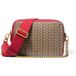 Michael Kors Sac bandoulière caméra à double fermeture éclair moyen Crimsn Multi