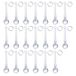 LONGWIN 20 stuks kristallen druppelvormige hangers voor kerstboomversiering