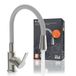 Eisl FLEXO Mitigeur de cuisine - Aspect Inox - Gris - Design - Avec douchette