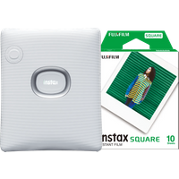 Fujifilm Instax Square Link White + Instax Square Film WW1 (10 Pack)