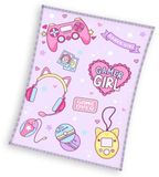 Carbotex Gamer Girl fleece plaid - 130 x 170 cm