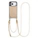 Selencia Nova Croco Telefoonhoes met Koord en Pashouder voor de Apple iPhone 18 Pro Max / 17 Pro Max - Beige