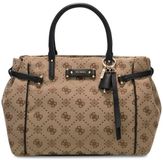 GUESS Dorothy Girlfriend Satchel Handtas Latte Logo / Black
