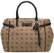 GUESS Dorothy Girlfriend Satchel Handtas Latte Logo / Black