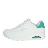 Skechers Uno - Pop Back Dames Sneakers Wit/Mintgroen Maat 38.5