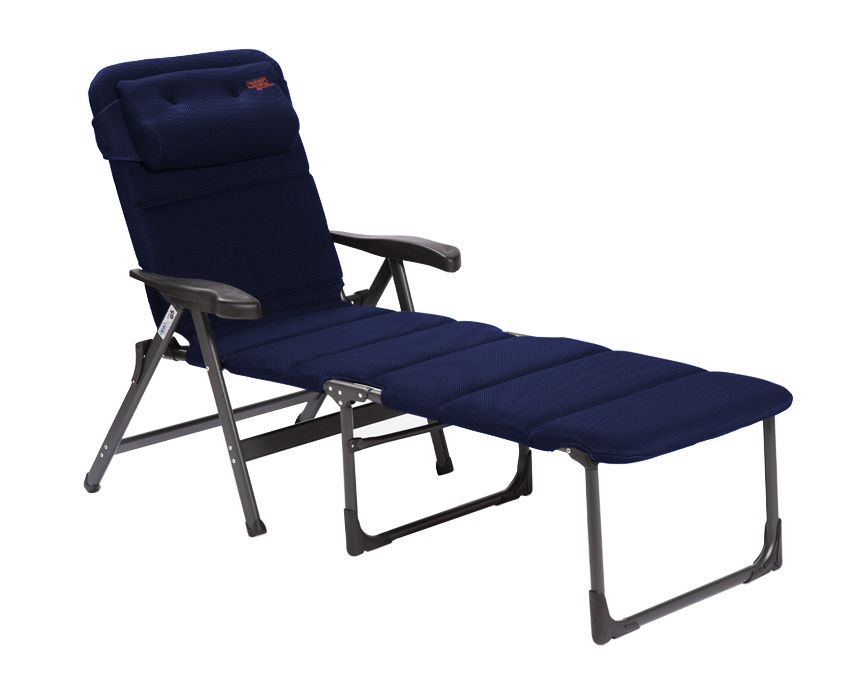 Crespo AP-733 Air Deluxe Strandstoel - Blauw - Aluminium - Inklapbaar