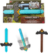 Fisher-Price Minecraft Click and Switch Sword and Pickaxe Roleplay Toy for Kids