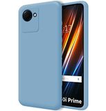Tumundosmartphone Realme Narzo 50i Prime Blauw Vloeibare Siliconen Beschermhoes