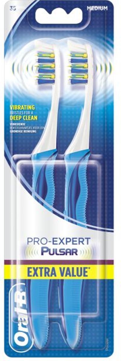 Oral-B Pro Expert Pulsar 35 M 2 stuks Tandenborstel