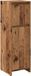 Meuble de salle de bain 30x30x95 cm bois traité couleur bois vieilli
