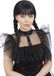 Smiffys Gothic School Girl Pruik - Zwart
