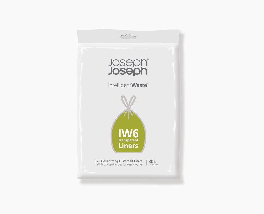 Joseph Joseph IW6 - 30 Liter - 20 Zakken - Transparant