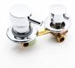 Merkloos Douchekraan met dubbele bediening - Messing - 10 cm