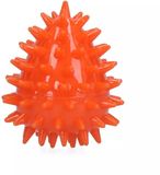 Dog Comets Cosmic Egg - S - Hondenspeelgoed - Drijvend Ei met Pieper - Onvoorspelbare Stuiter - Oranje