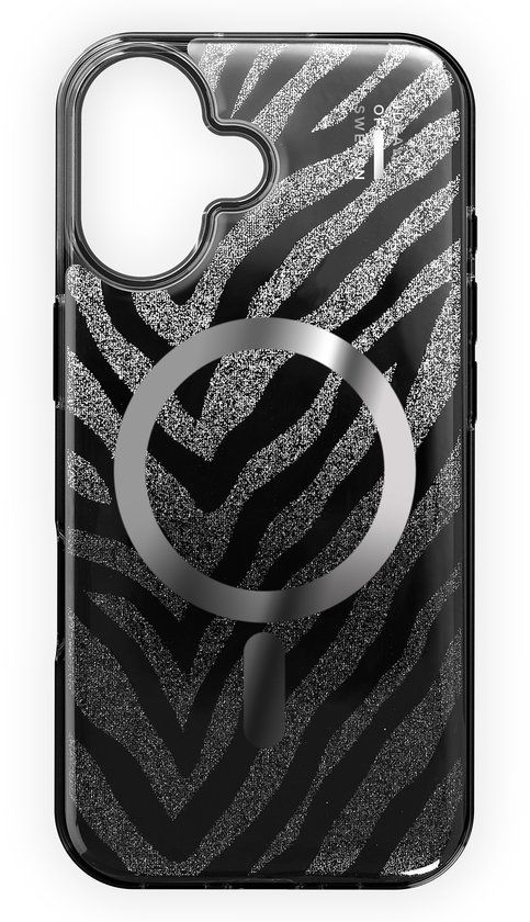 iDeal of Sweden Clear Case Limited geschikt voor MagSafe geschikt voor iPhone 17 - Zebra Mystique