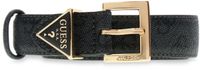 GUESS Noelle Adjustable Belt H25 W95 Coal Logo donkergrijs