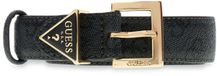 GUESS Noelle Adjustable Belt H25 W95 Coal Logo donkergrijs